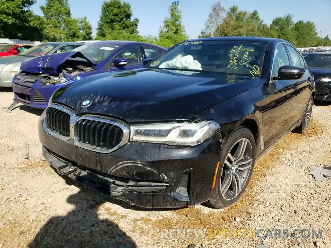 2 Photograph of a damaged car WBA33AG05MCG56571 BMW 5 SERIES 2021