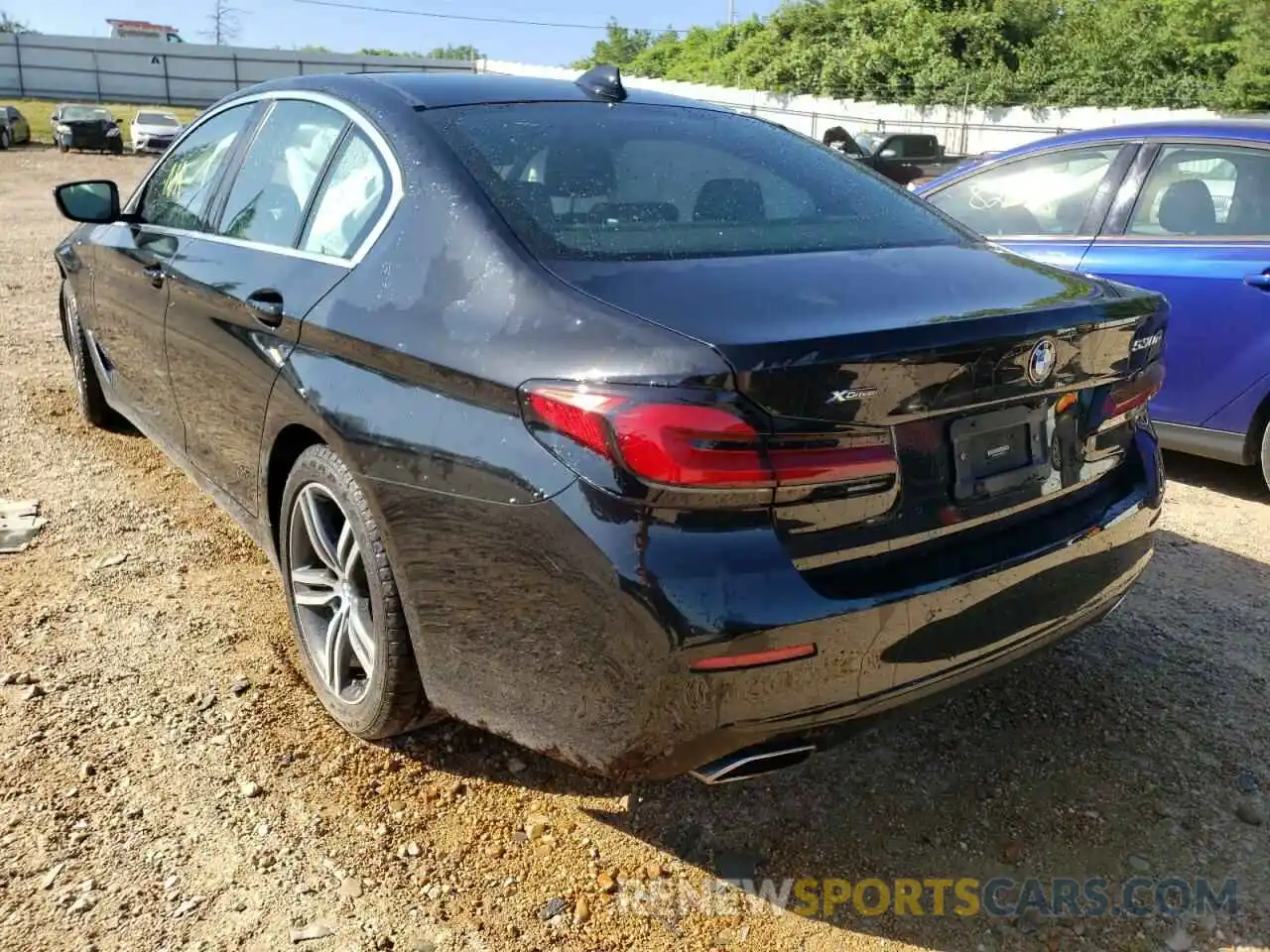 3 Photograph of a damaged car WBA33AG05MCG56571 BMW 5 SERIES 2021