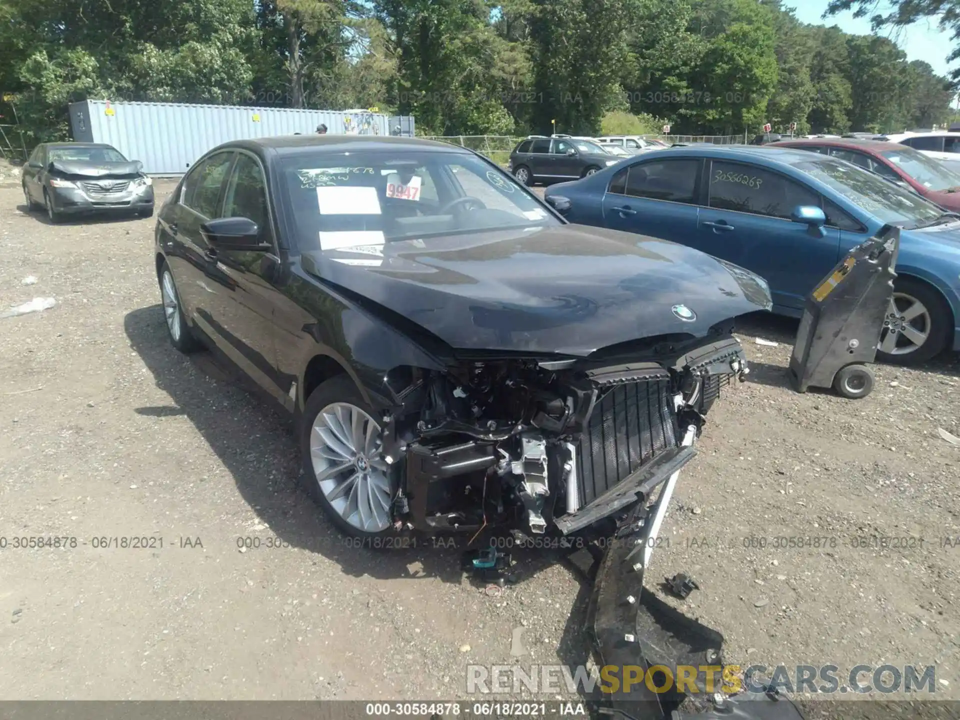 1 Photograph of a damaged car WBA33AG07MCH01431 BMW 5 SERIES 2021