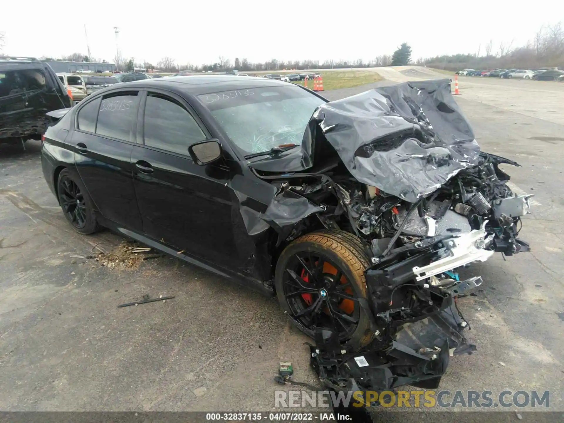 1 Photograph of a damaged car WBA33AG09MCF36160 BMW 5 SERIES 2021