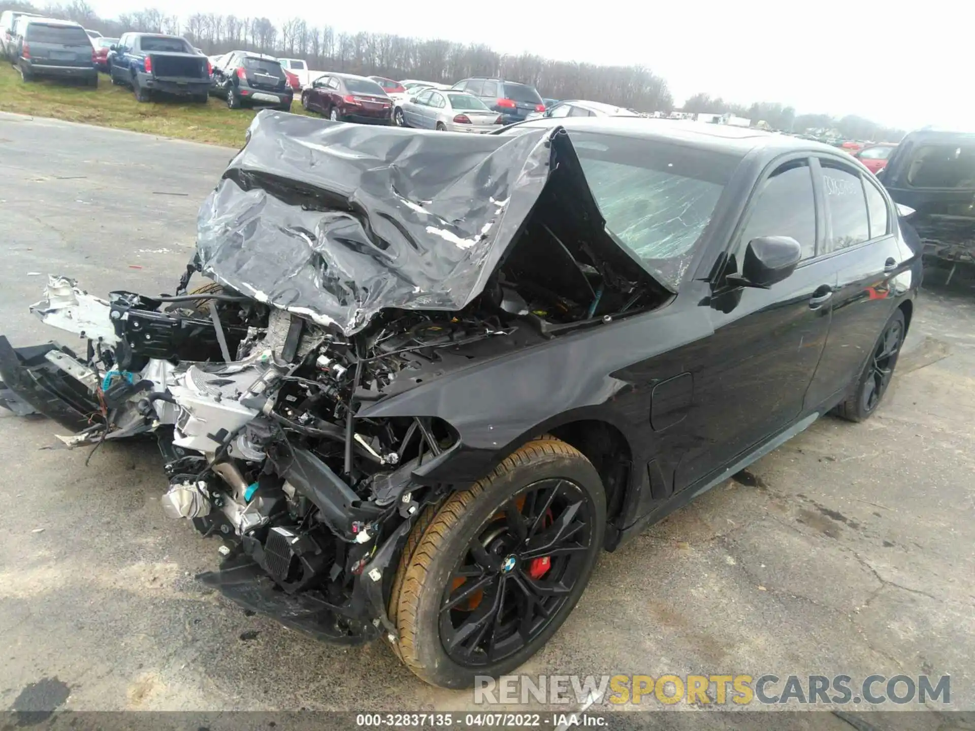 2 Photograph of a damaged car WBA33AG09MCF36160 BMW 5 SERIES 2021