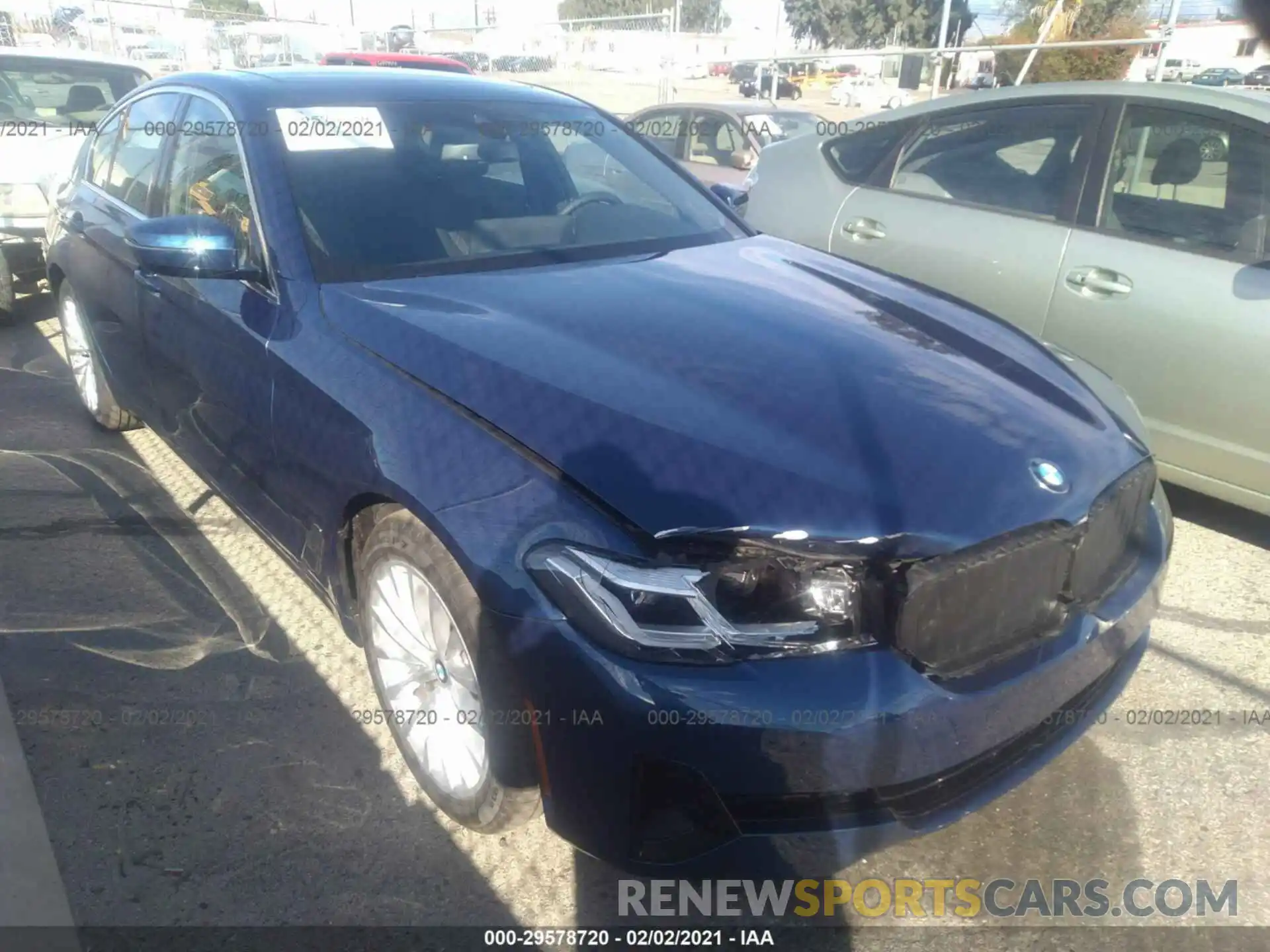 1 Photograph of a damaged car WBA53BH00MCF67679 BMW 5 SERIES 2021