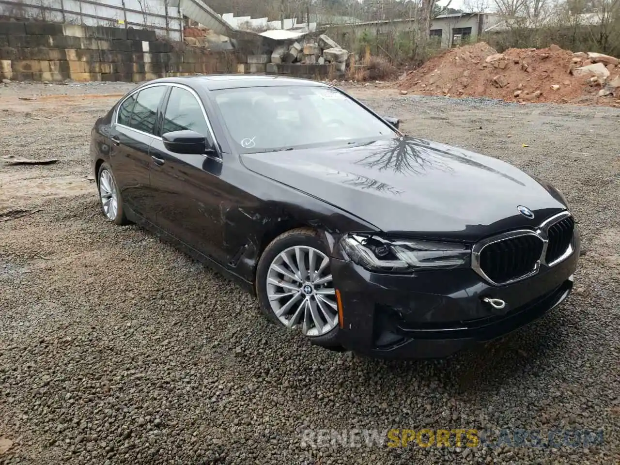 1 Фотография поврежденного автомобиля WBA53BH00MWX35817 BMW 5 SERIES 2021