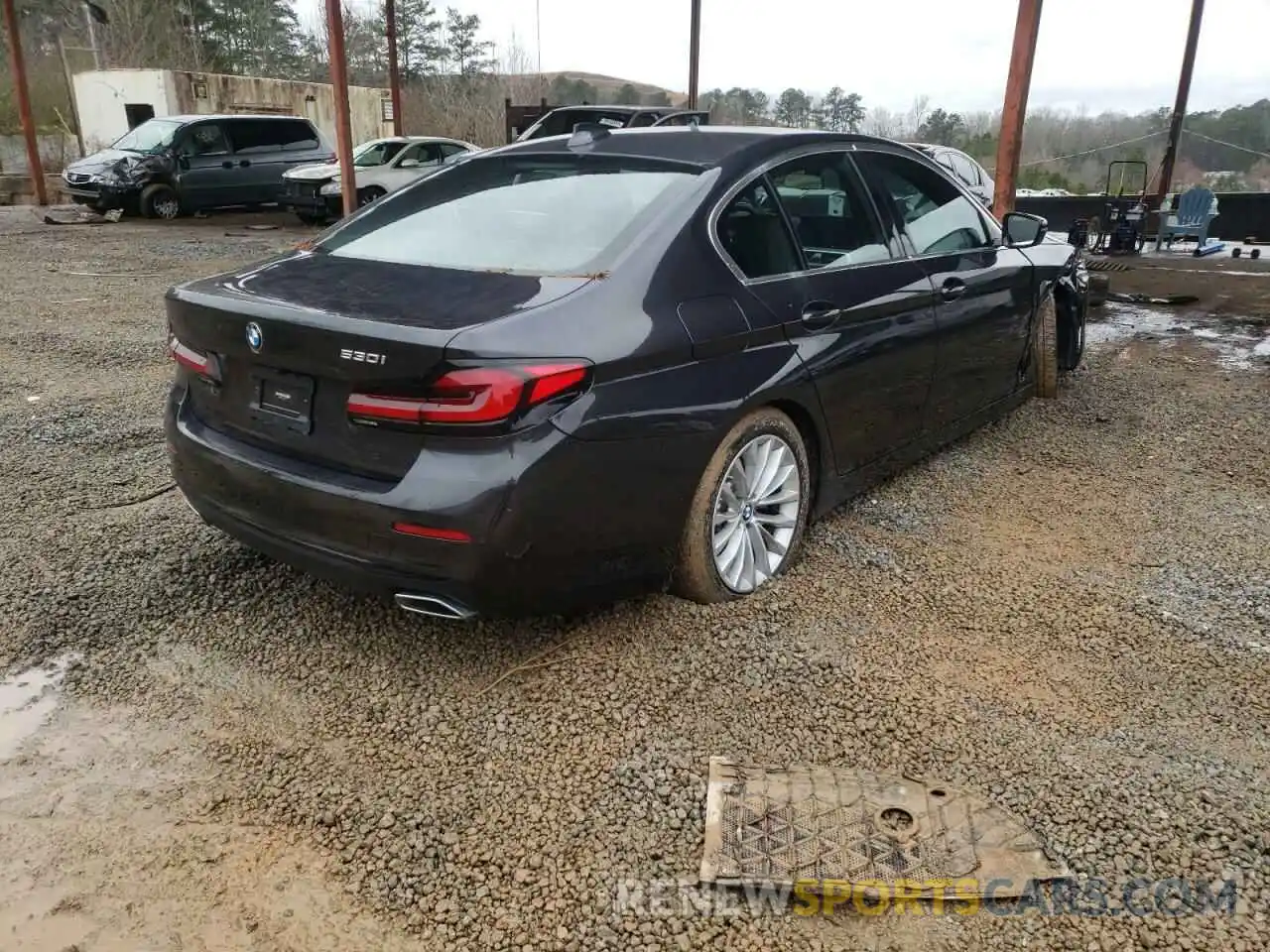 4 Photograph of a damaged car WBA53BH00MWX35817 BMW 5 SERIES 2021