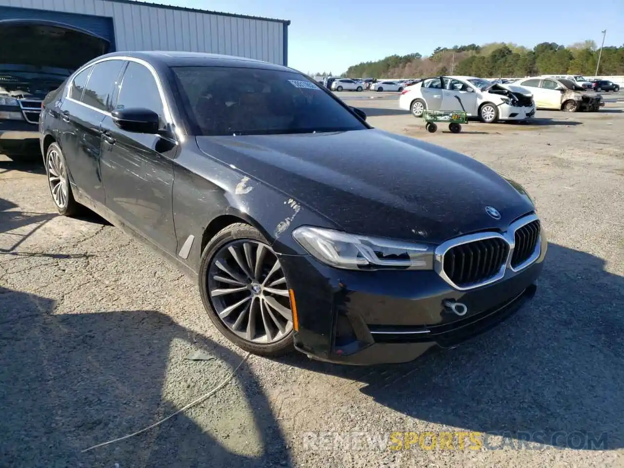 1 Photograph of a damaged car WBA53BH01MWX04852 BMW 5 SERIES 2021