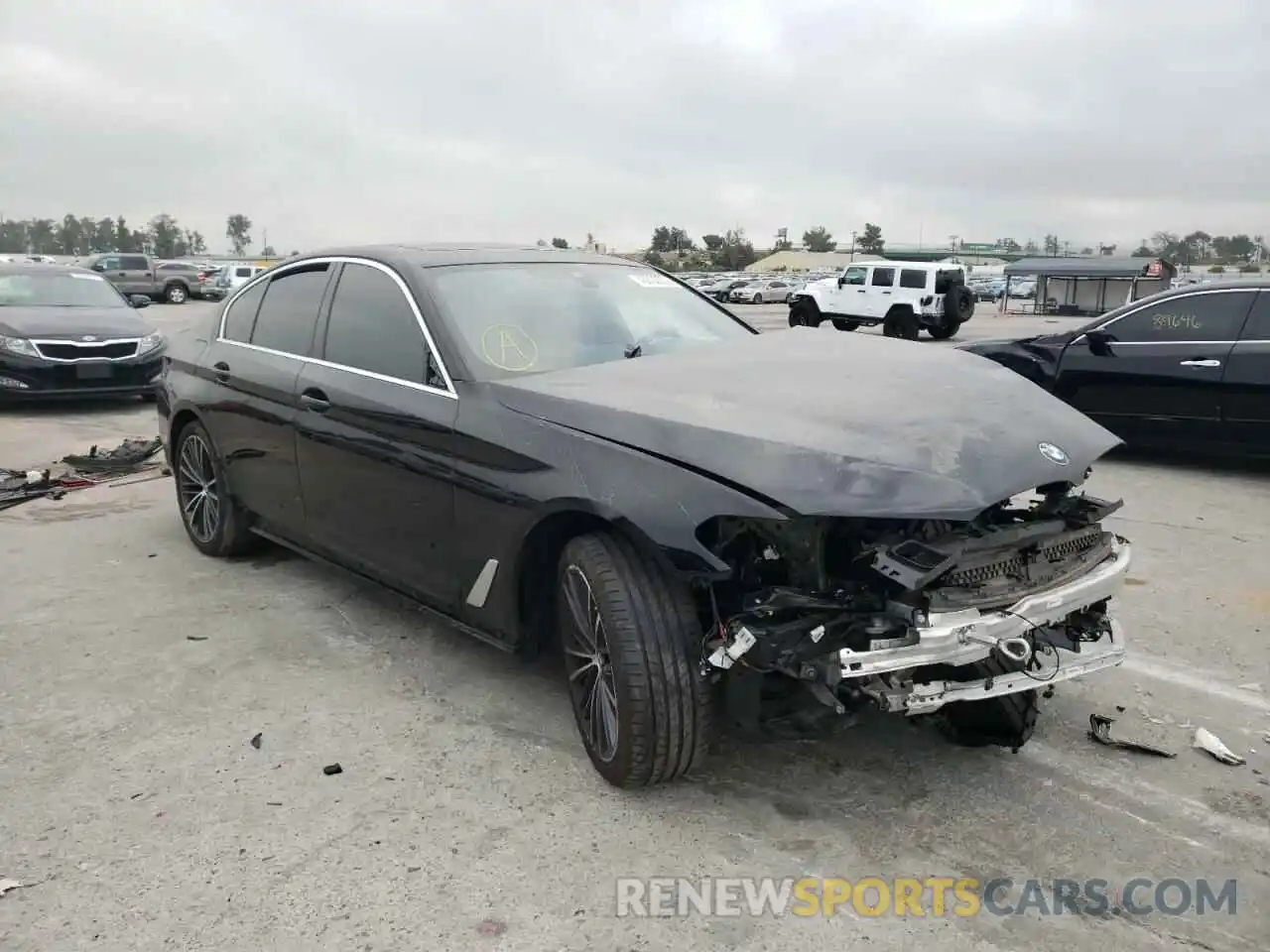 1 Photograph of a damaged car WBA53BH01MWX09470 BMW 5 SERIES 2021