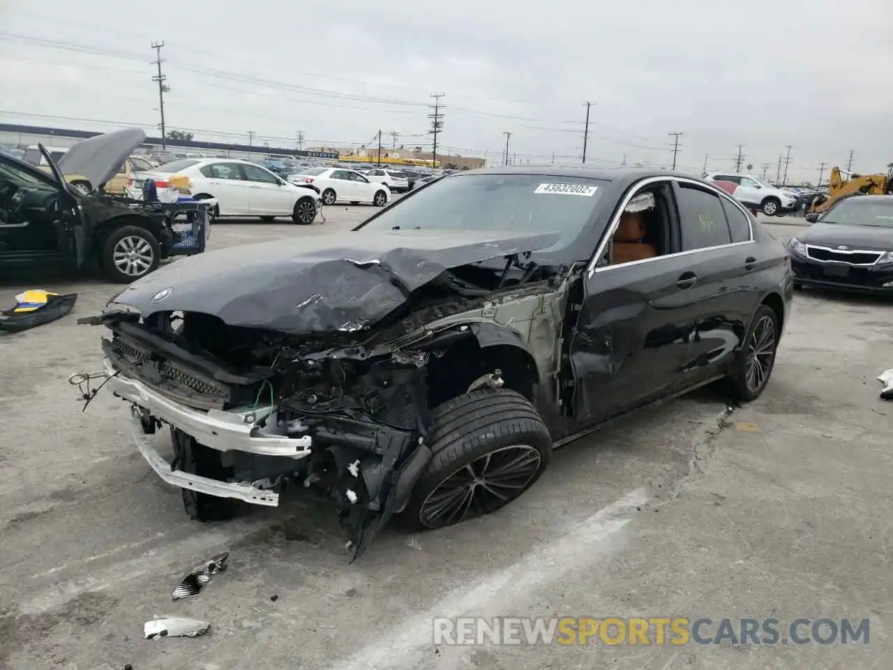 2 Photograph of a damaged car WBA53BH01MWX09470 BMW 5 SERIES 2021