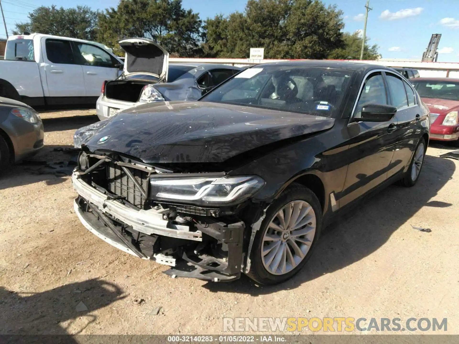 2 Photograph of a damaged car WBA53BH02MCF84838 BMW 5 SERIES 2021