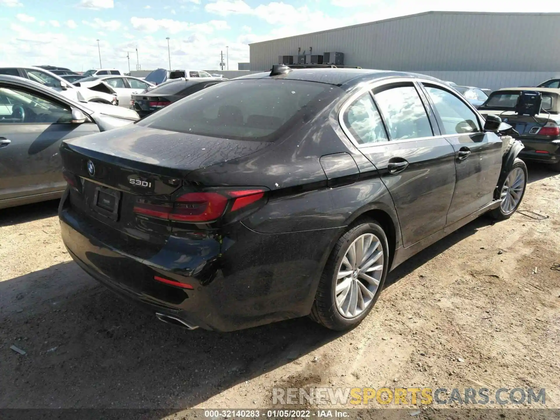 4 Photograph of a damaged car WBA53BH02MCF84838 BMW 5 SERIES 2021