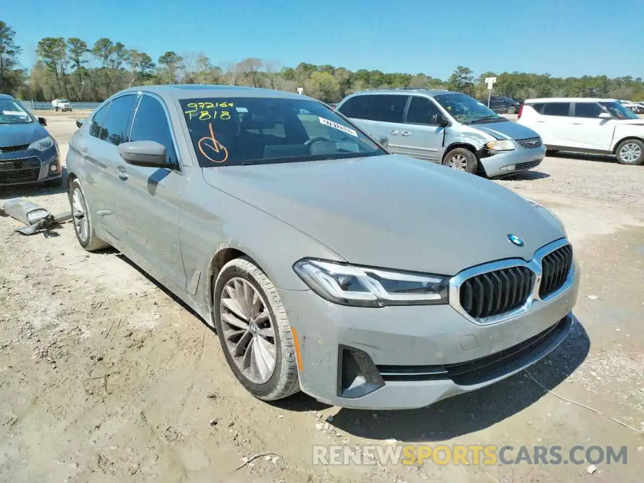 1 Photograph of a damaged car WBA53BH02MCG45282 BMW 5 SERIES 2021