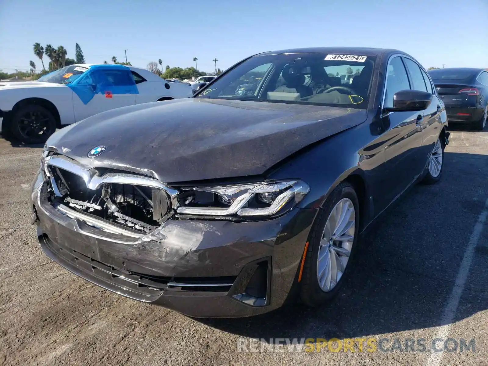 2 Photograph of a damaged car WBA53BH02MCH36407 BMW 5 SERIES 2021