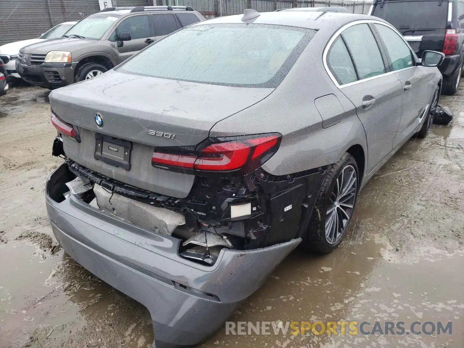 4 Photograph of a damaged car WBA53BH02MWW98480 BMW 5 SERIES 2021