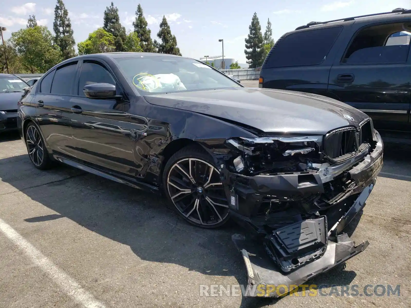 1 Photograph of a damaged car WBA53BH02MWX10014 BMW 5 SERIES 2021