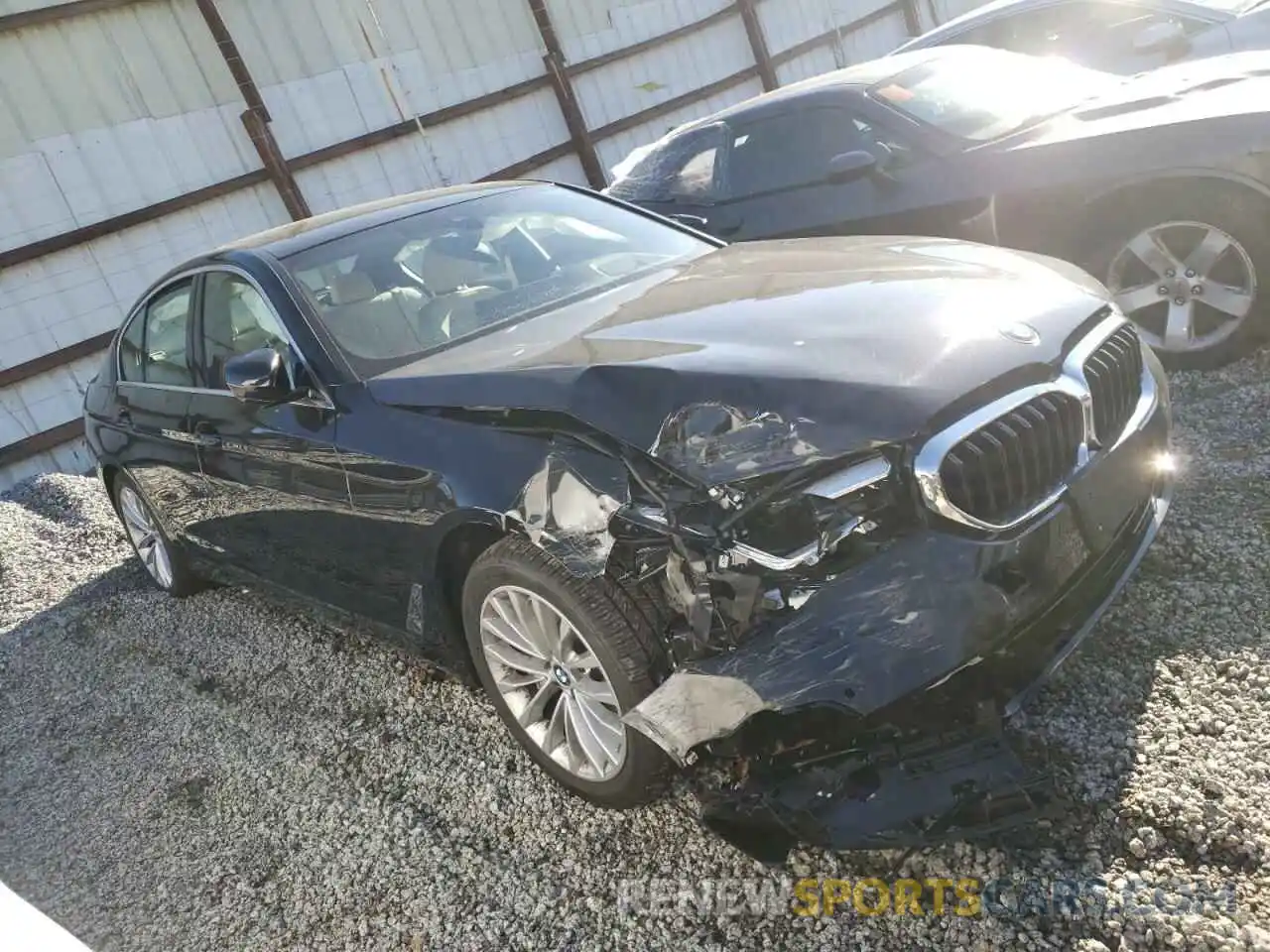 1 Photograph of a damaged car WBA53BH02MWX36726 BMW 5 SERIES 2021