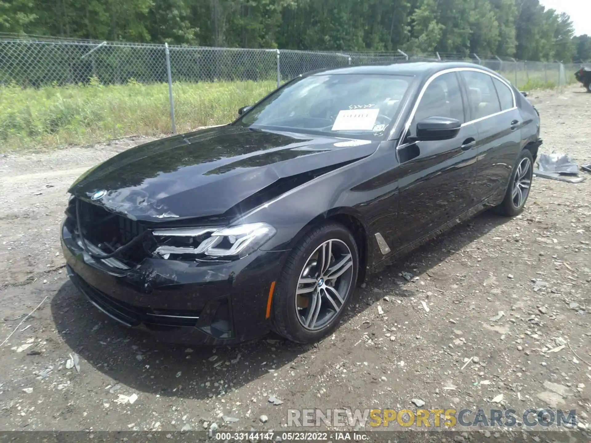 2 Фотография поврежденного автомобиля WBA53BH03MCF06701 BMW 5 SERIES 2021