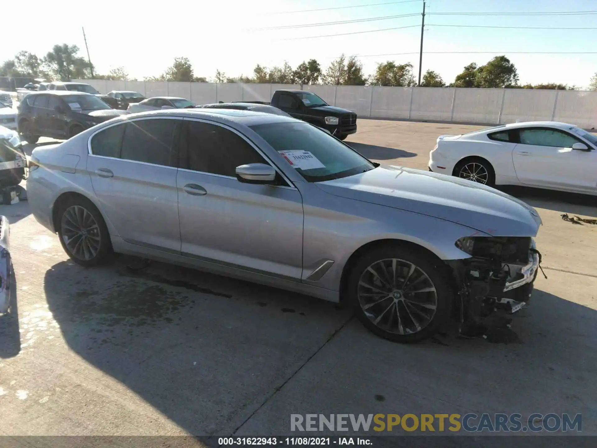 1 Photograph of a damaged car WBA53BH03MCF23143 BMW 5 SERIES 2021