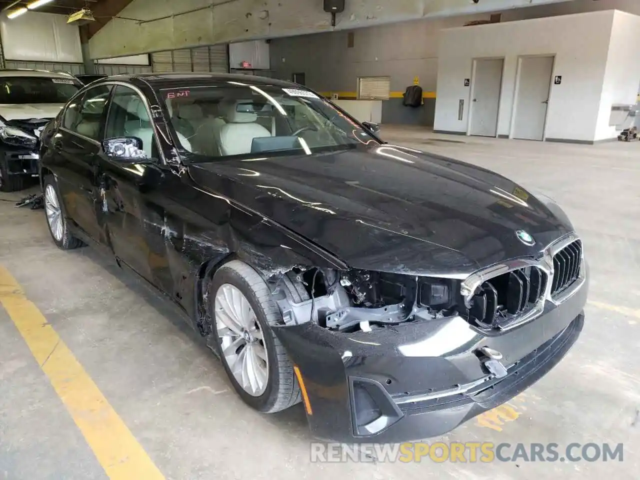 1 Photograph of a damaged car WBA53BH03MCF88171 BMW 5 SERIES 2021