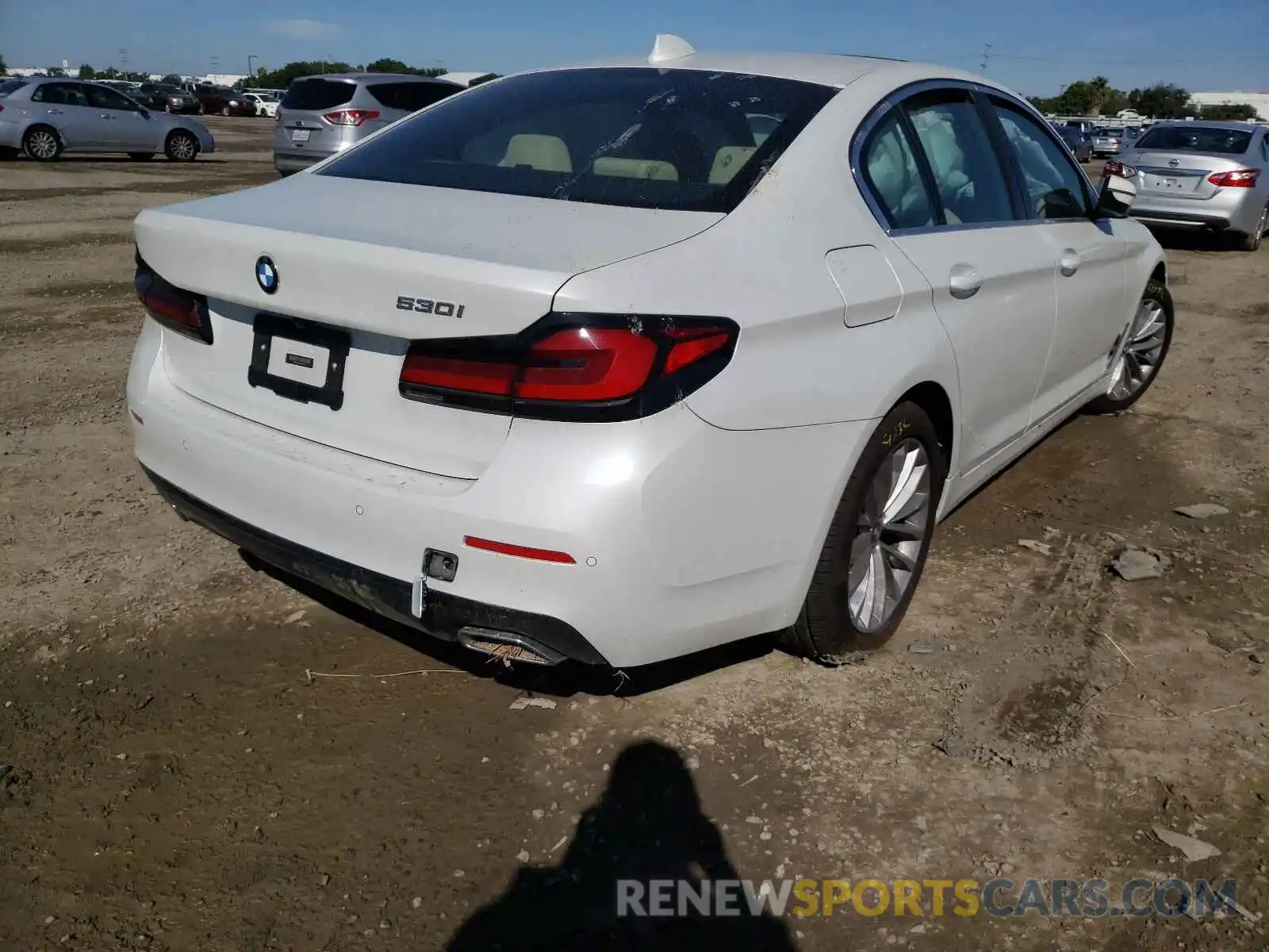 4 Photograph of a damaged car WBA53BH03MCH40143 BMW 5 SERIES 2021