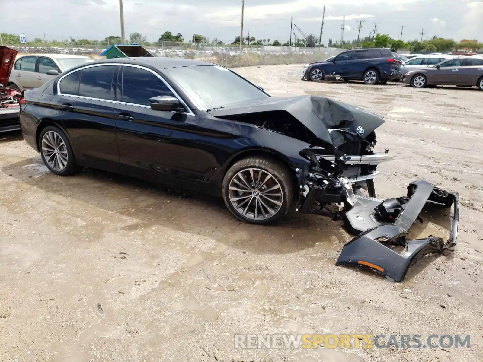 1 Photograph of a damaged car WBA53BH04MWX12606 BMW 5 SERIES 2021