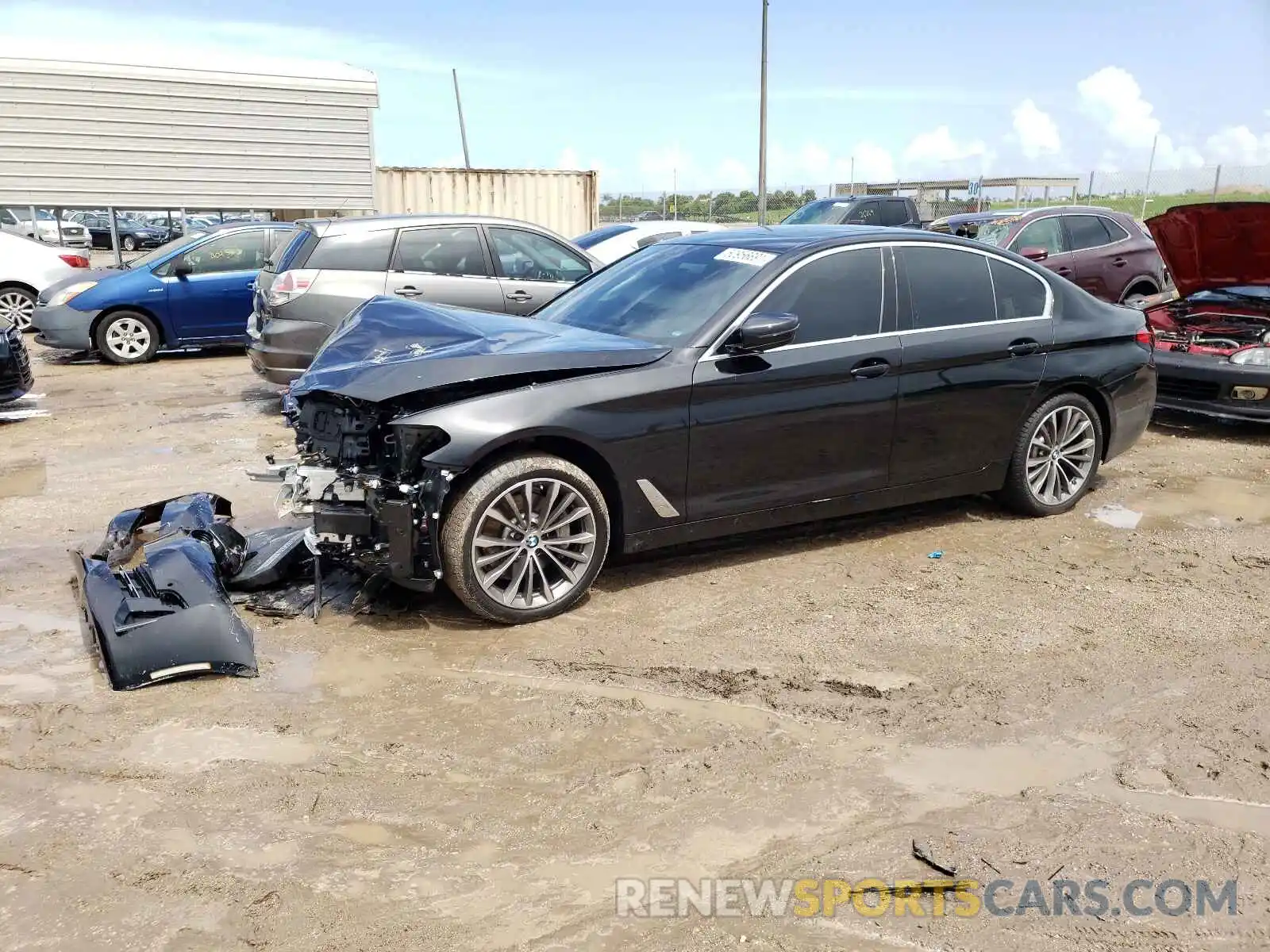 2 Photograph of a damaged car WBA53BH04MWX12606 BMW 5 SERIES 2021