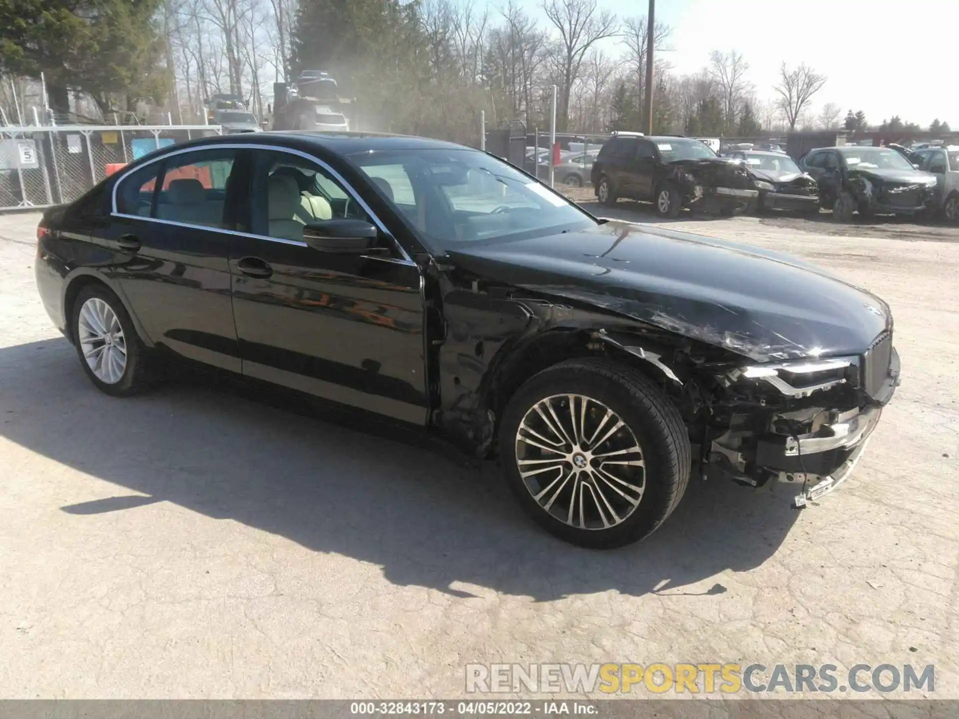 1 Photograph of a damaged car WBA53BH05MCF62963 BMW 5 SERIES 2021