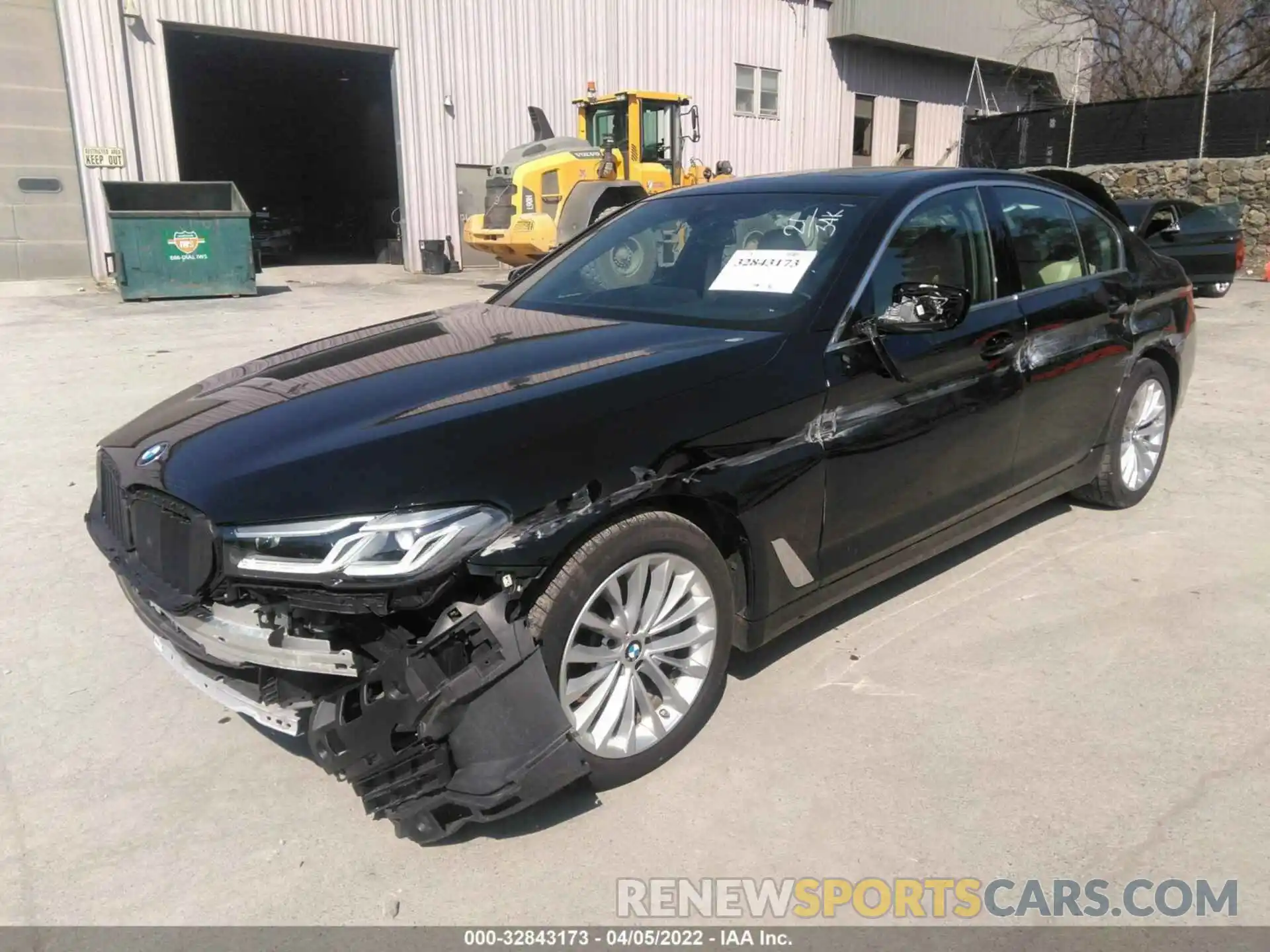 2 Photograph of a damaged car WBA53BH05MCF62963 BMW 5 SERIES 2021