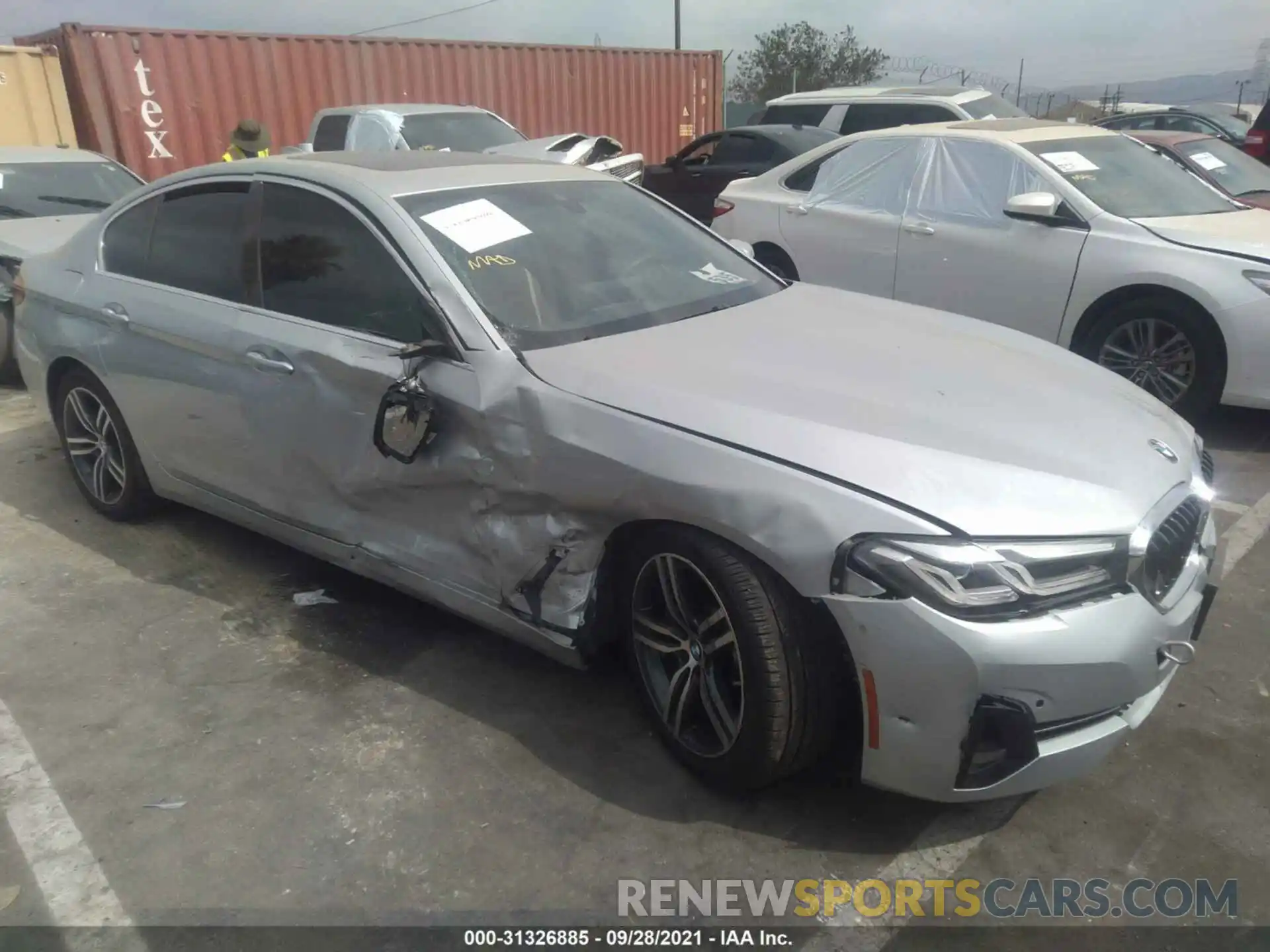 1 Photograph of a damaged car WBA53BH05MWW90728 BMW 5 SERIES 2021