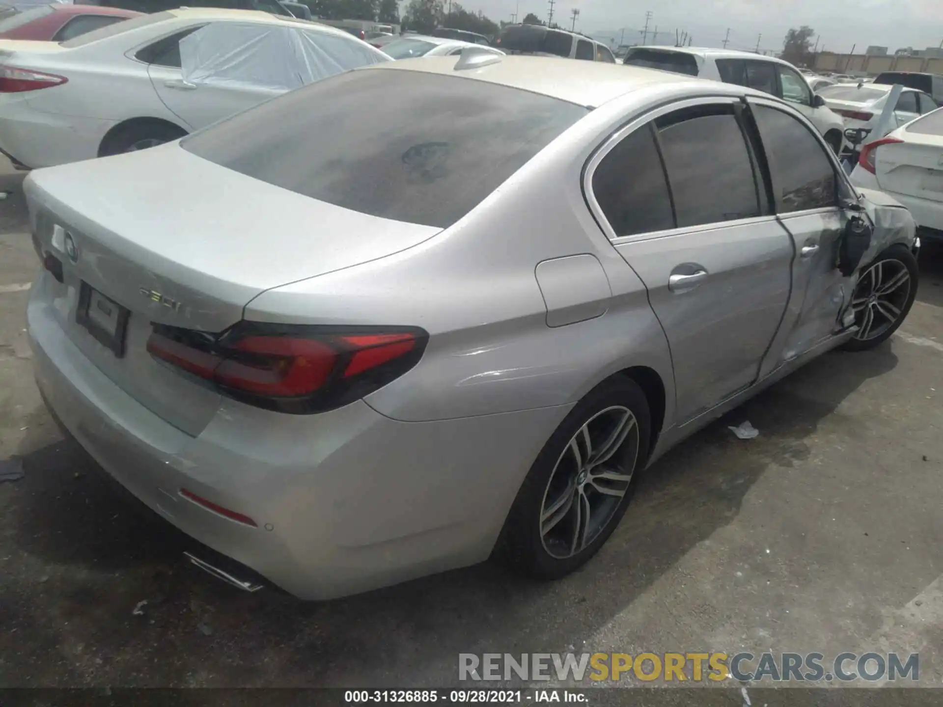 4 Photograph of a damaged car WBA53BH05MWW90728 BMW 5 SERIES 2021