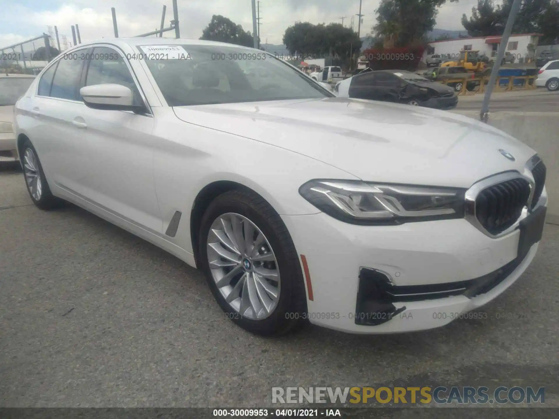 1 Photograph of a damaged car WBA53BH06MCF69128 BMW 5 SERIES 2021