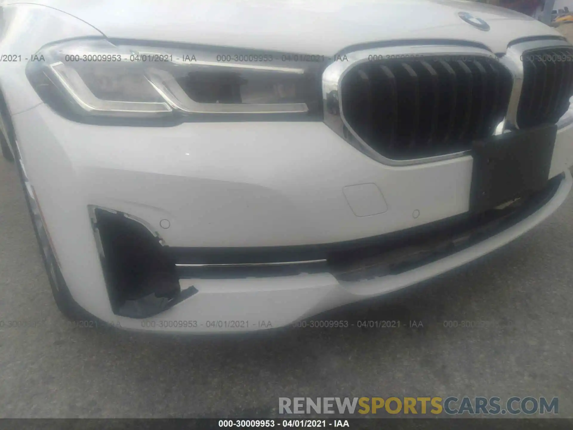 6 Фотография поврежденного автомобиля WBA53BH06MCF69128 BMW 5 SERIES 2021