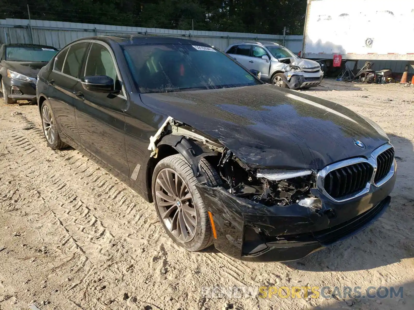 1 Photograph of a damaged car WBA53BH06MWW94643 BMW 5 SERIES 2021