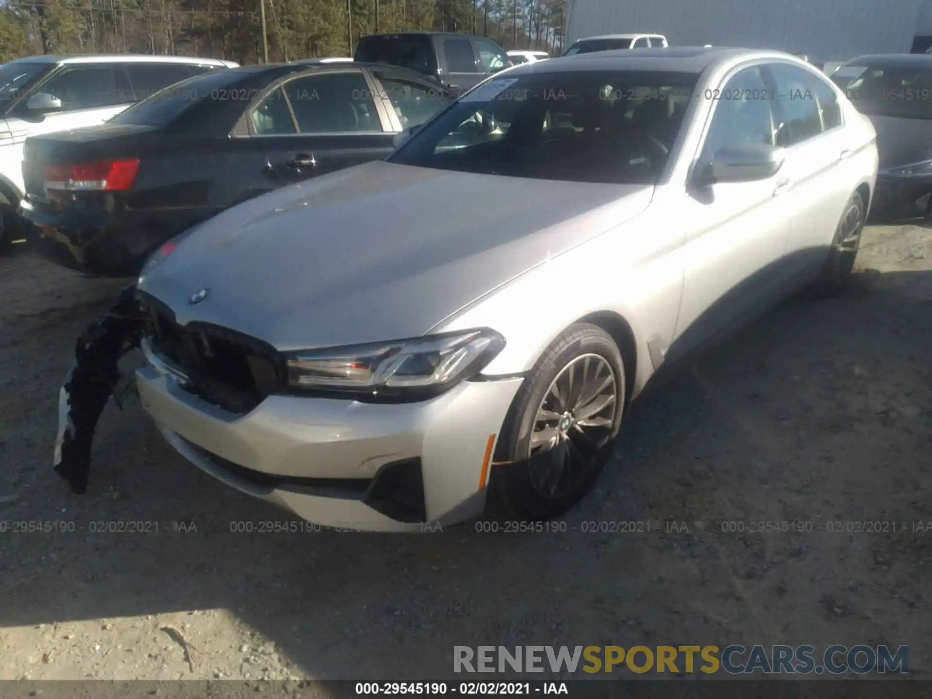 2 Photograph of a damaged car WBA53BH06MWW97350 BMW 5 SERIES 2021