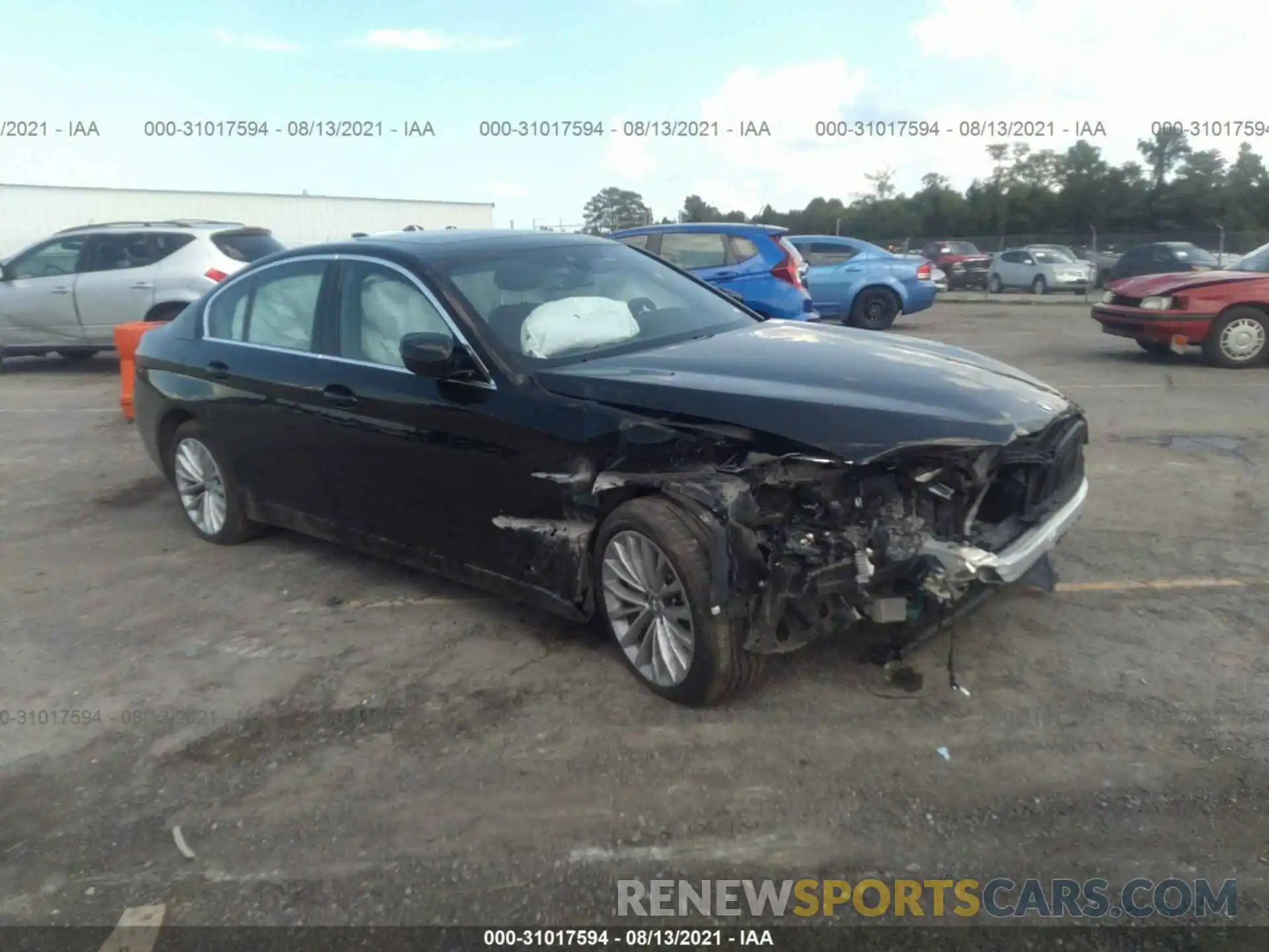 1 Photograph of a damaged car WBA53BH06MWX02000 BMW 5 SERIES 2021