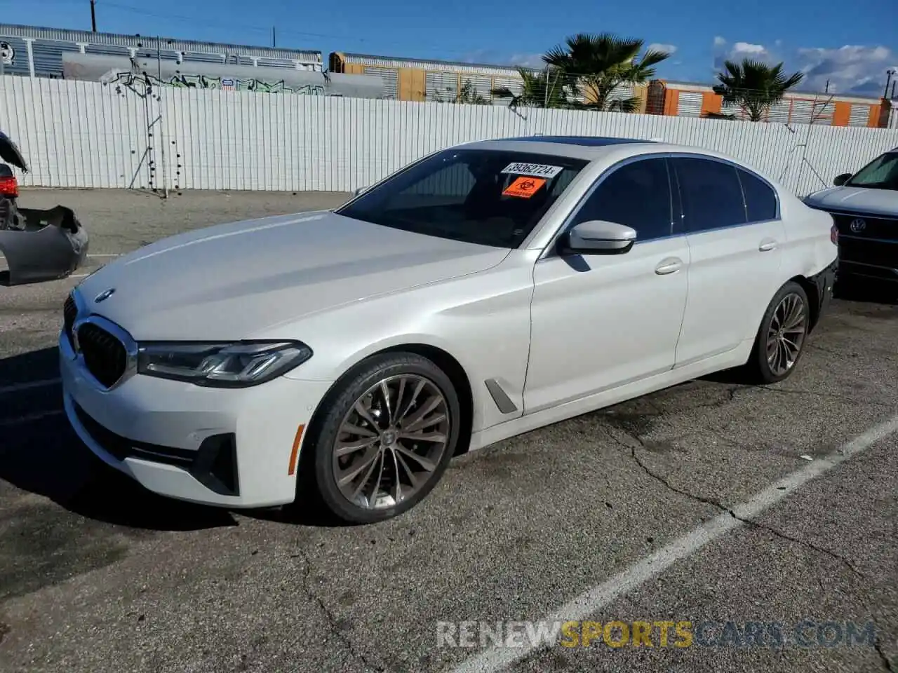 1 Photograph of a damaged car WBA53BH07MCF03817 BMW 5 SERIES 2021