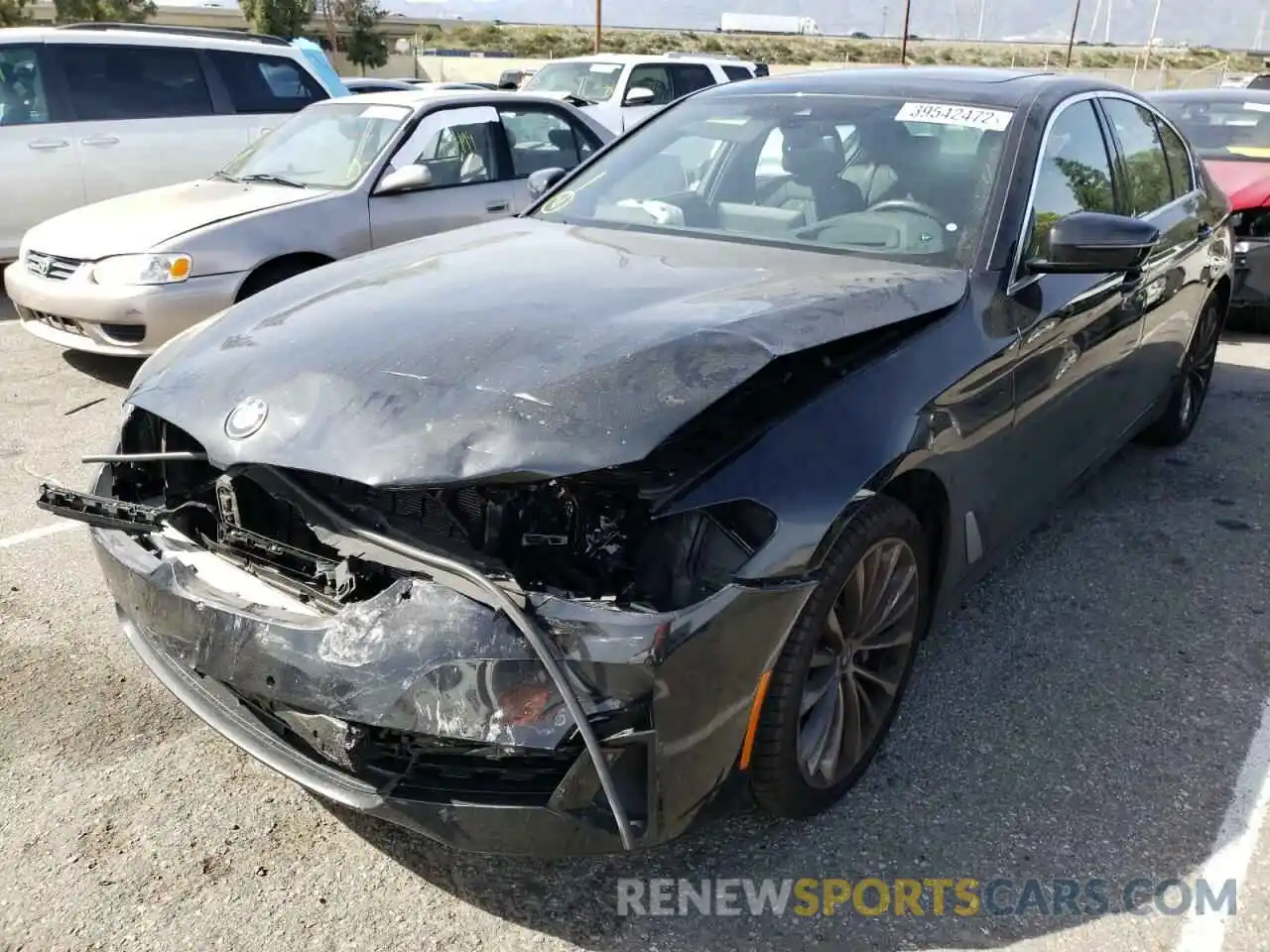 2 Photograph of a damaged car WBA53BH07MCF04109 BMW 5 SERIES 2021