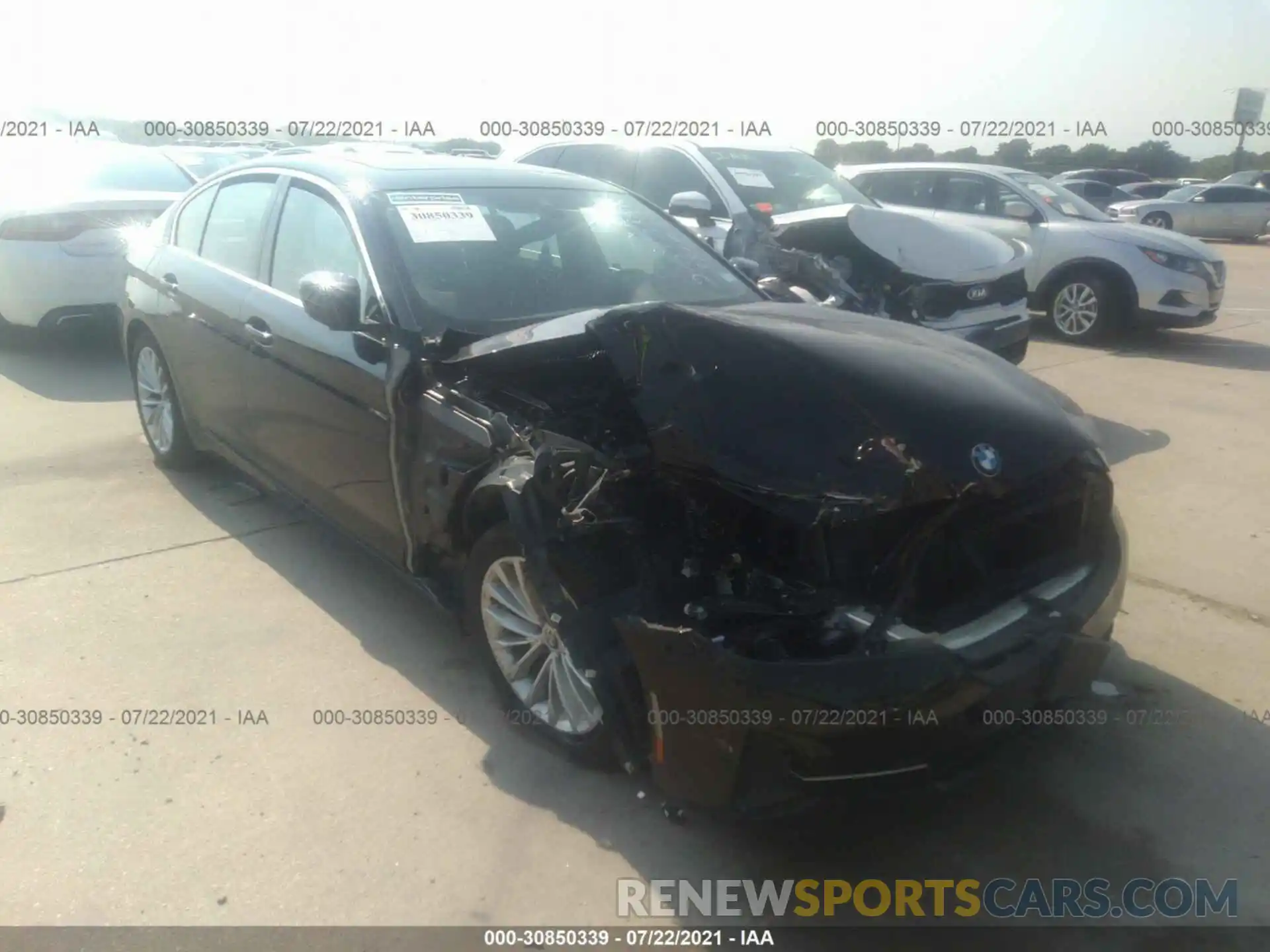 1 Photograph of a damaged car WBA53BH07MCF86729 BMW 5 SERIES 2021