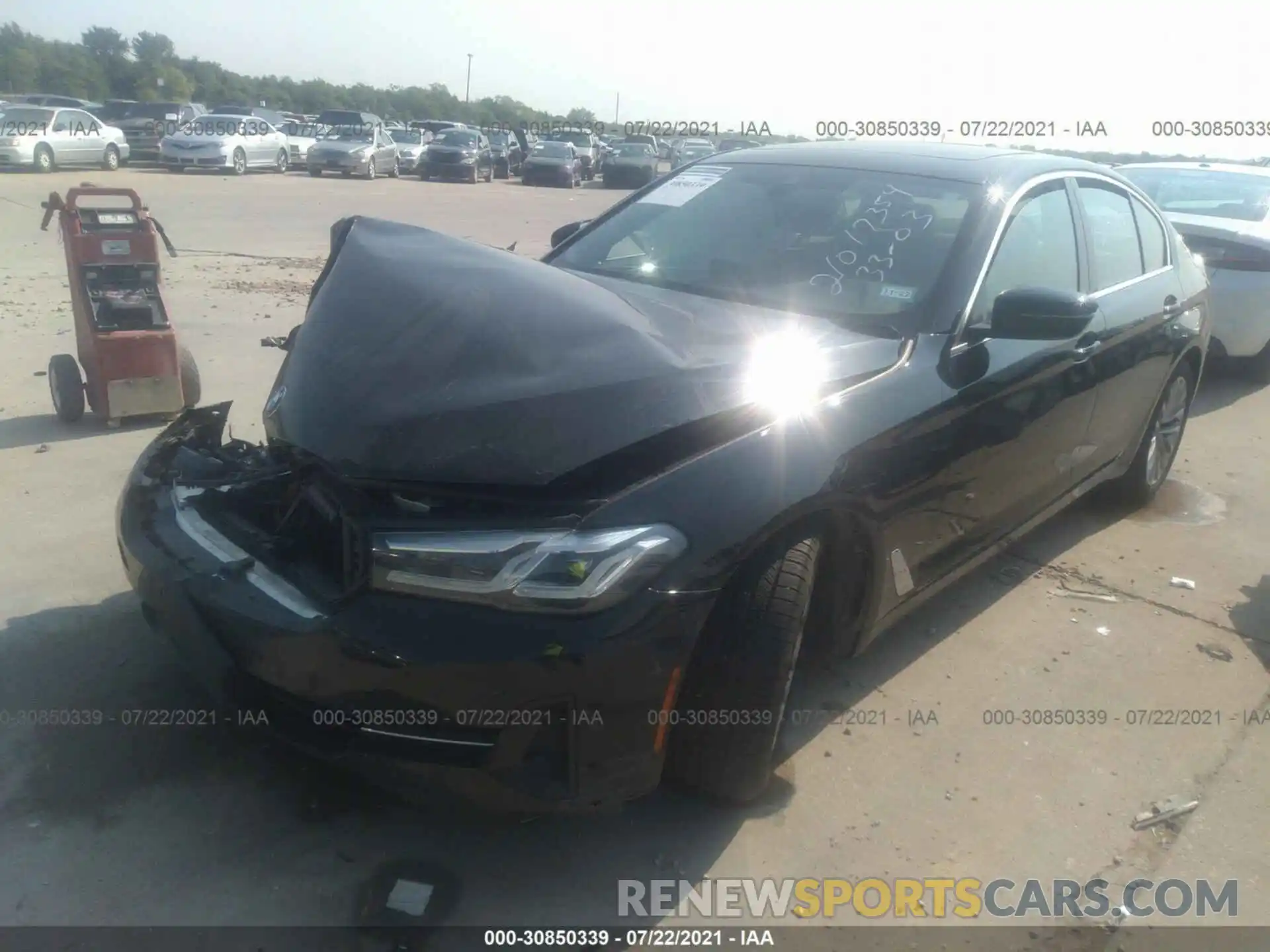 2 Photograph of a damaged car WBA53BH07MCF86729 BMW 5 SERIES 2021