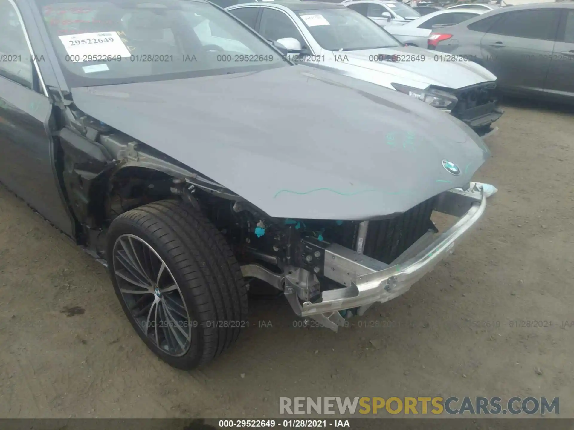 6 Photograph of a damaged car WBA53BH08MCF04183 BMW 5 SERIES 2021
