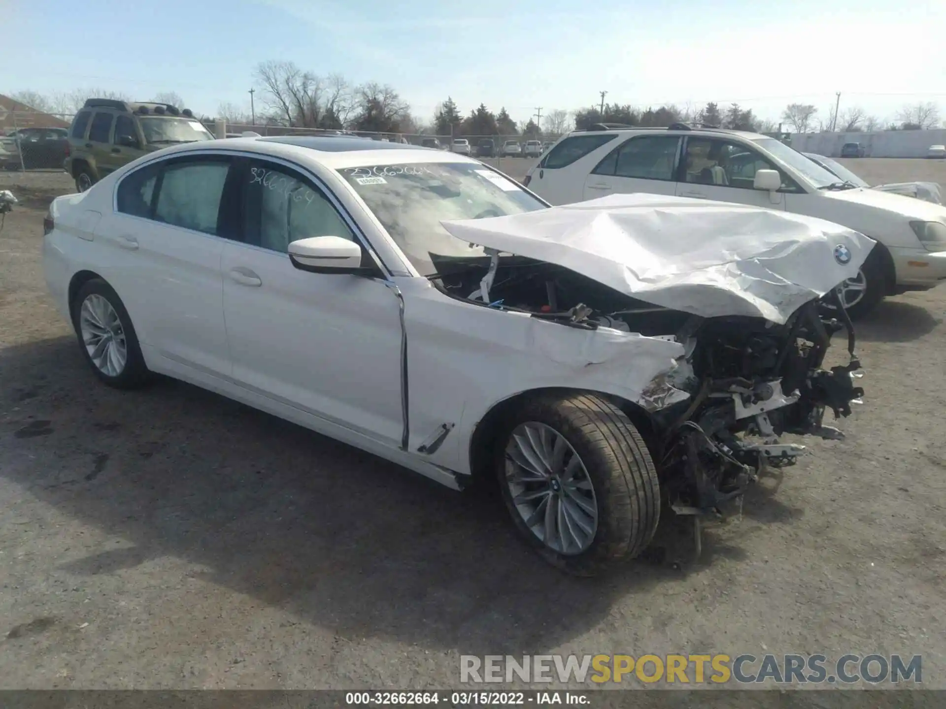 1 Photograph of a damaged car WBA53BH08MCF67719 BMW 5 SERIES 2021