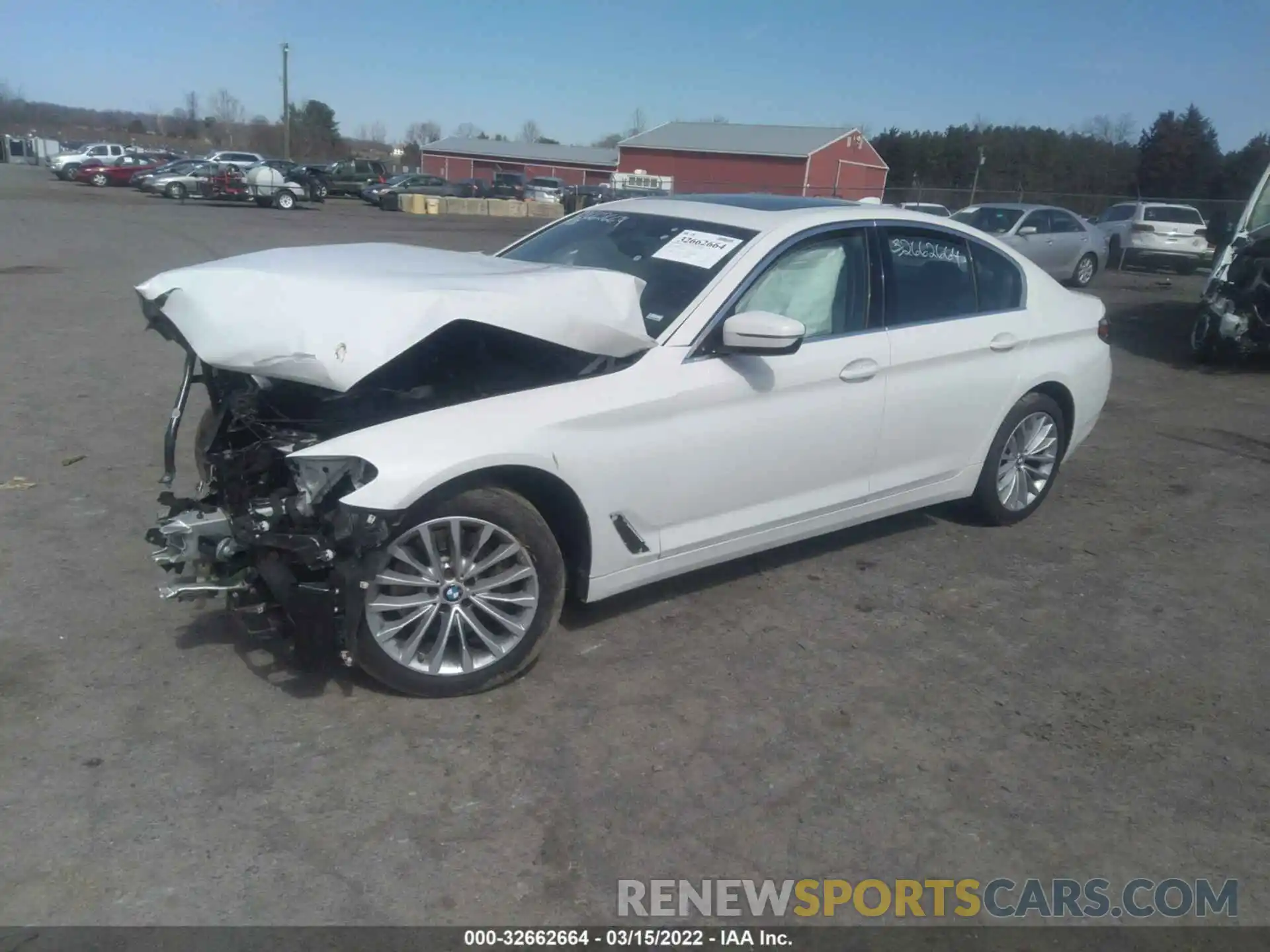 2 Photograph of a damaged car WBA53BH08MCF67719 BMW 5 SERIES 2021