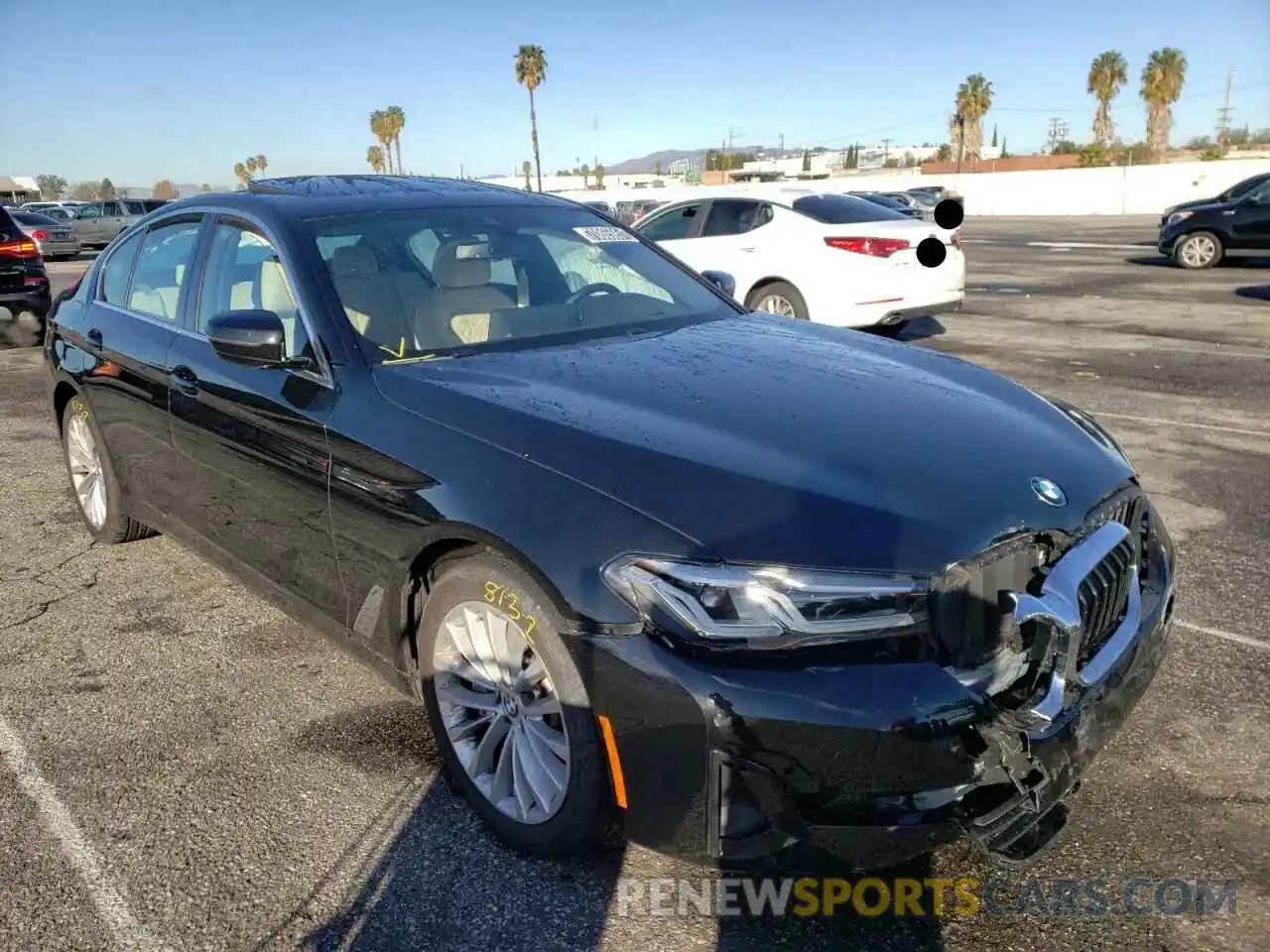 1 Photograph of a damaged car WBA53BH08MWX18585 BMW 5 SERIES 2021