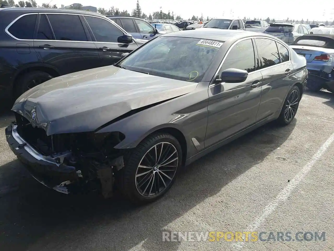 2 Photograph of a damaged car WBA53BH09MCF33630 BMW 5 SERIES 2021