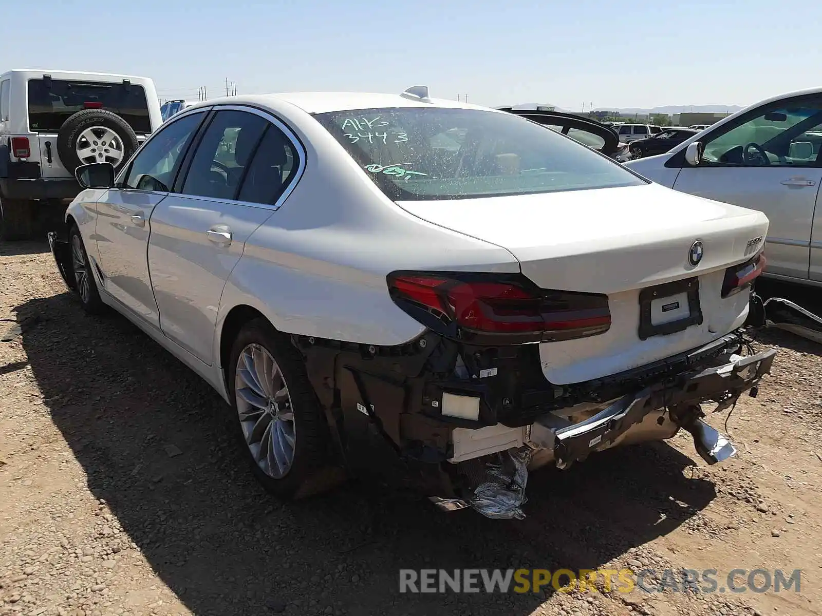 3 Photograph of a damaged car WBA53BH09MCF68040 BMW 5 SERIES 2021