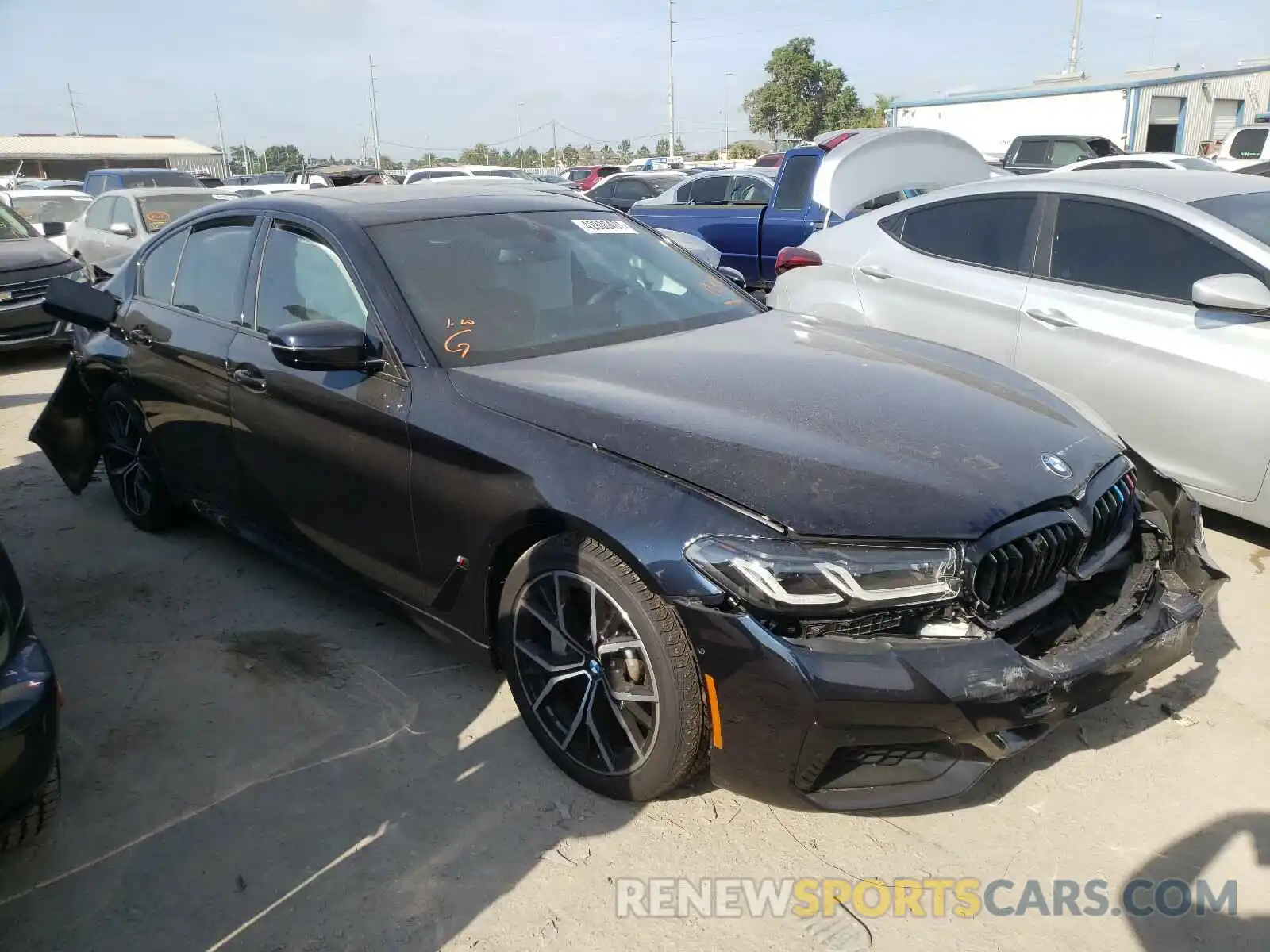 1 Photograph of a damaged car WBA53BH09MCF71424 BMW 5 SERIES 2021