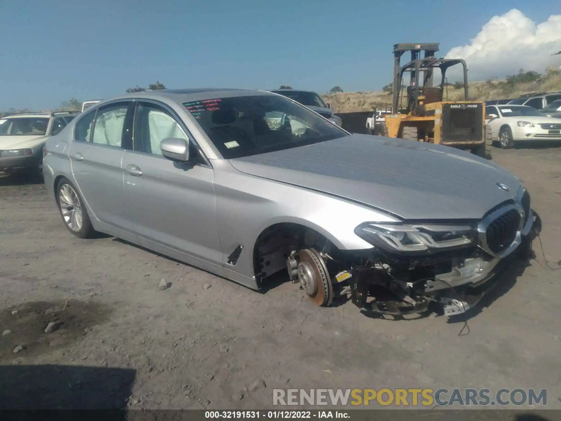 1 Photograph of a damaged car WBA53BH09MWX09930 BMW 5 SERIES 2021