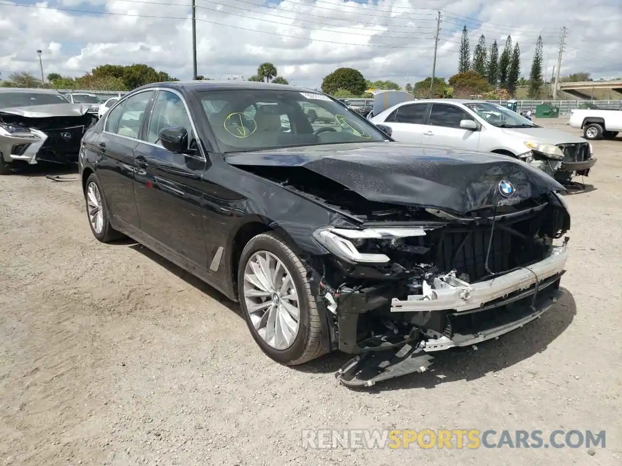 1 Photograph of a damaged car WBA53BH09MWX25853 BMW 5 SERIES 2021