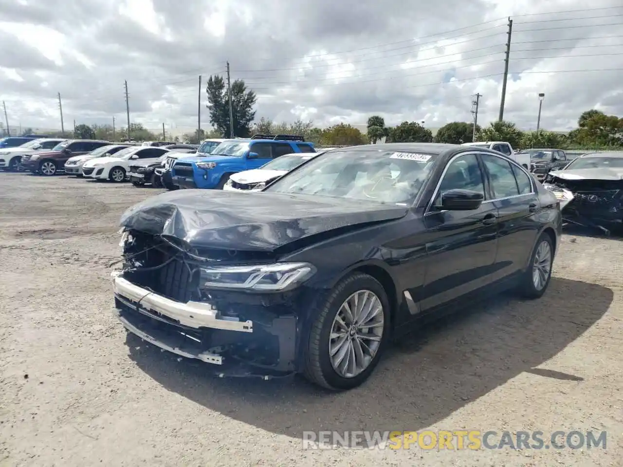 2 Photograph of a damaged car WBA53BH09MWX25853 BMW 5 SERIES 2021