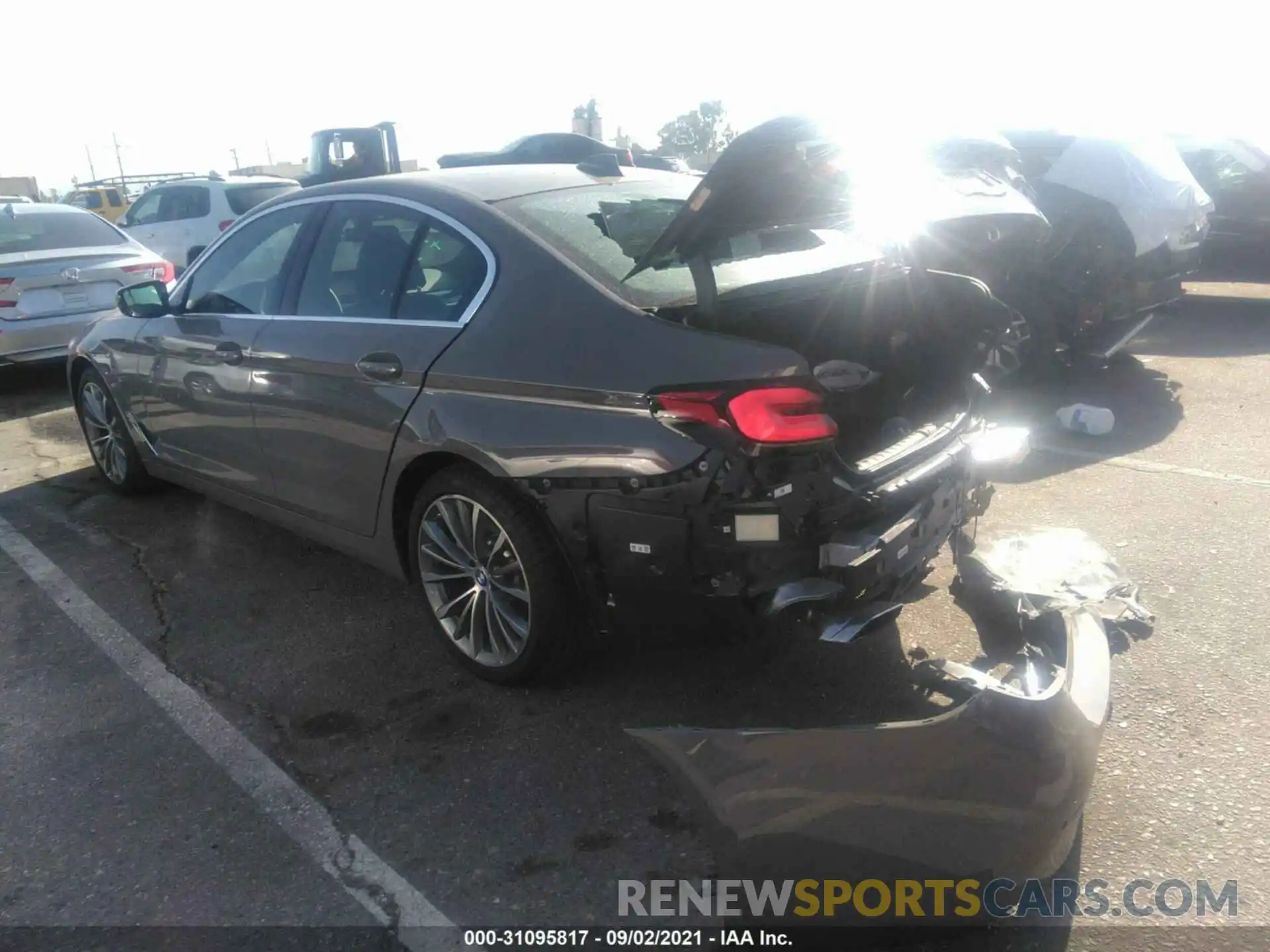 3 Photograph of a damaged car WBA53BH0XMCG09033 BMW 5 SERIES 2021