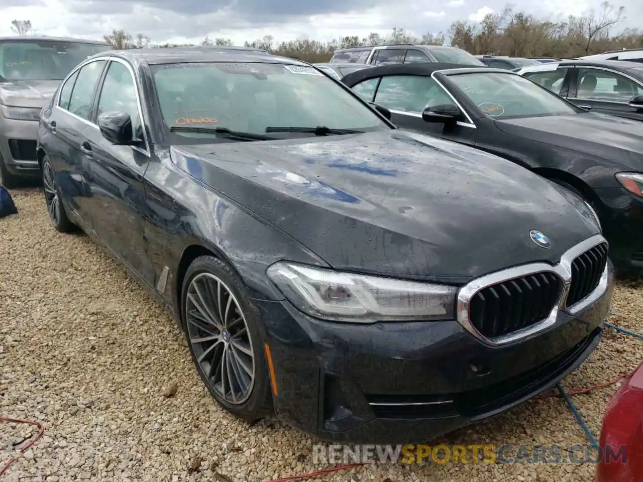 1 Photograph of a damaged car WBA53BH0XMWX16935 BMW 5 SERIES 2021