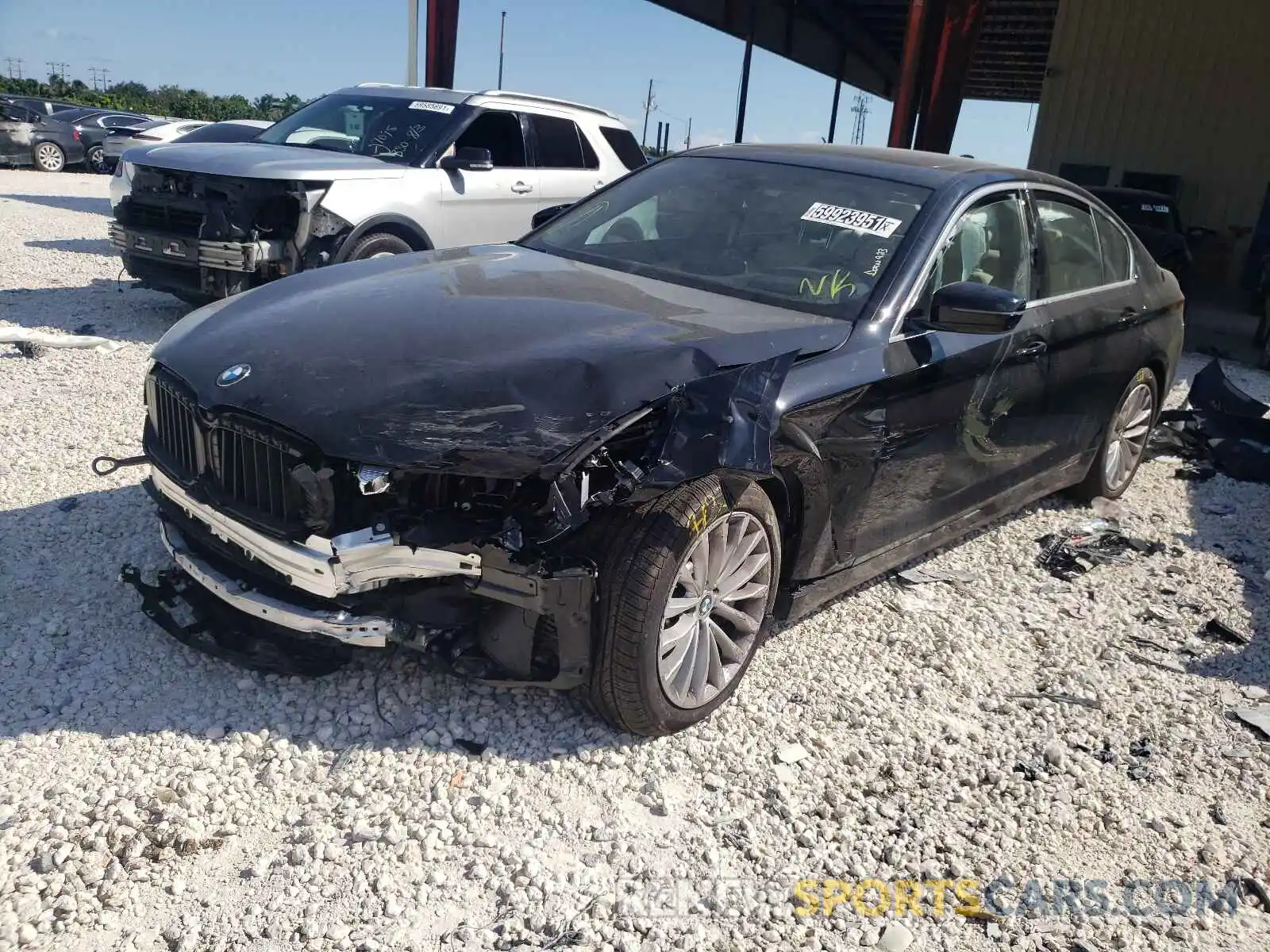 2 Photograph of a damaged car WBA53BH0XMWX35341 BMW 5 SERIES 2021